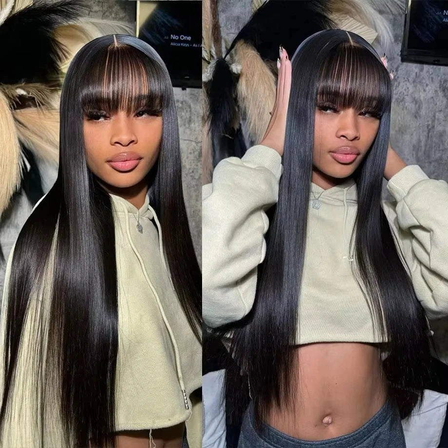 Silky Wig Human Hair