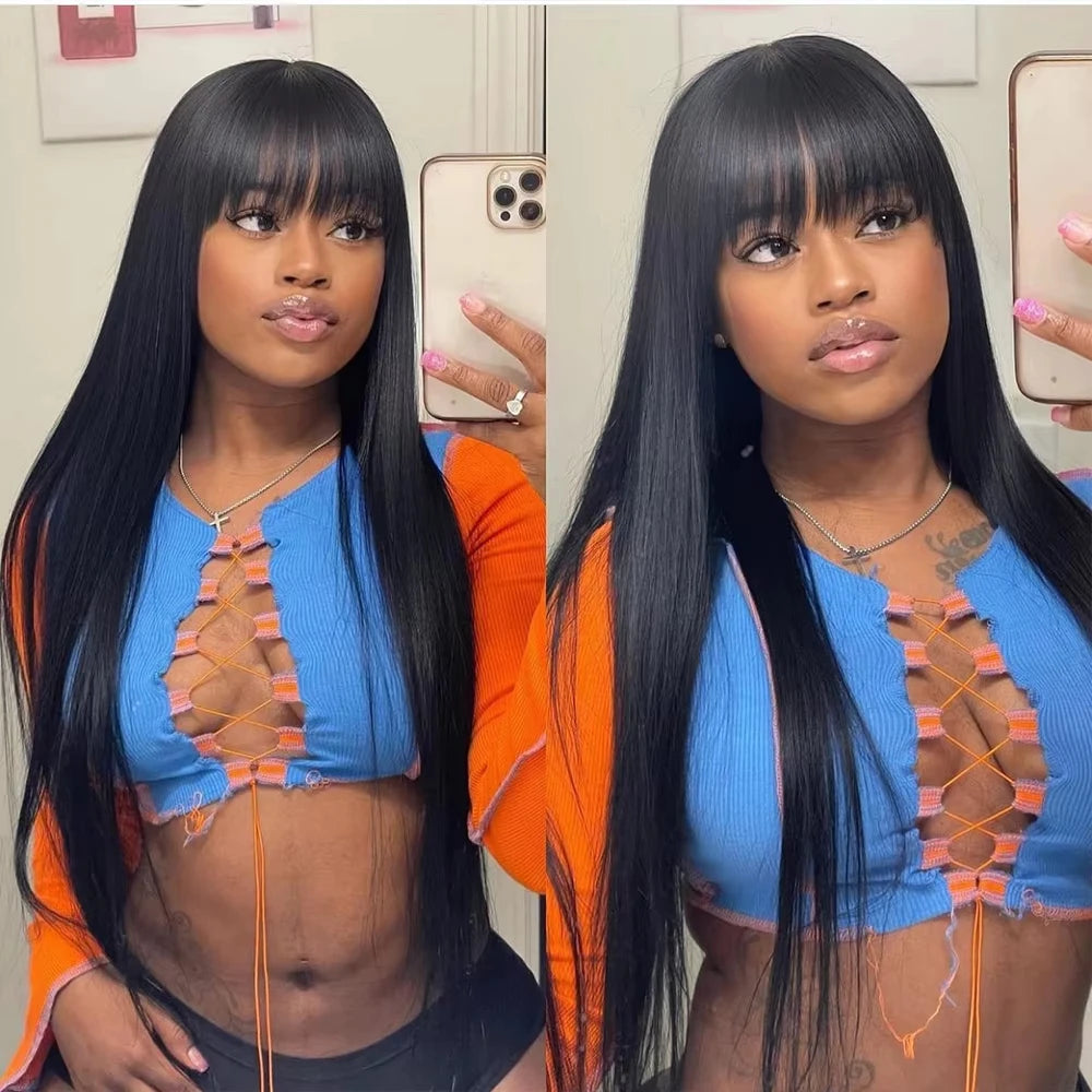 Silky Wig Human Hair