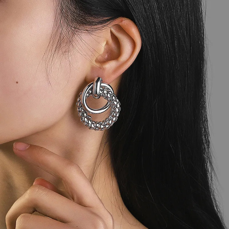 Big Shiny Double EarRing