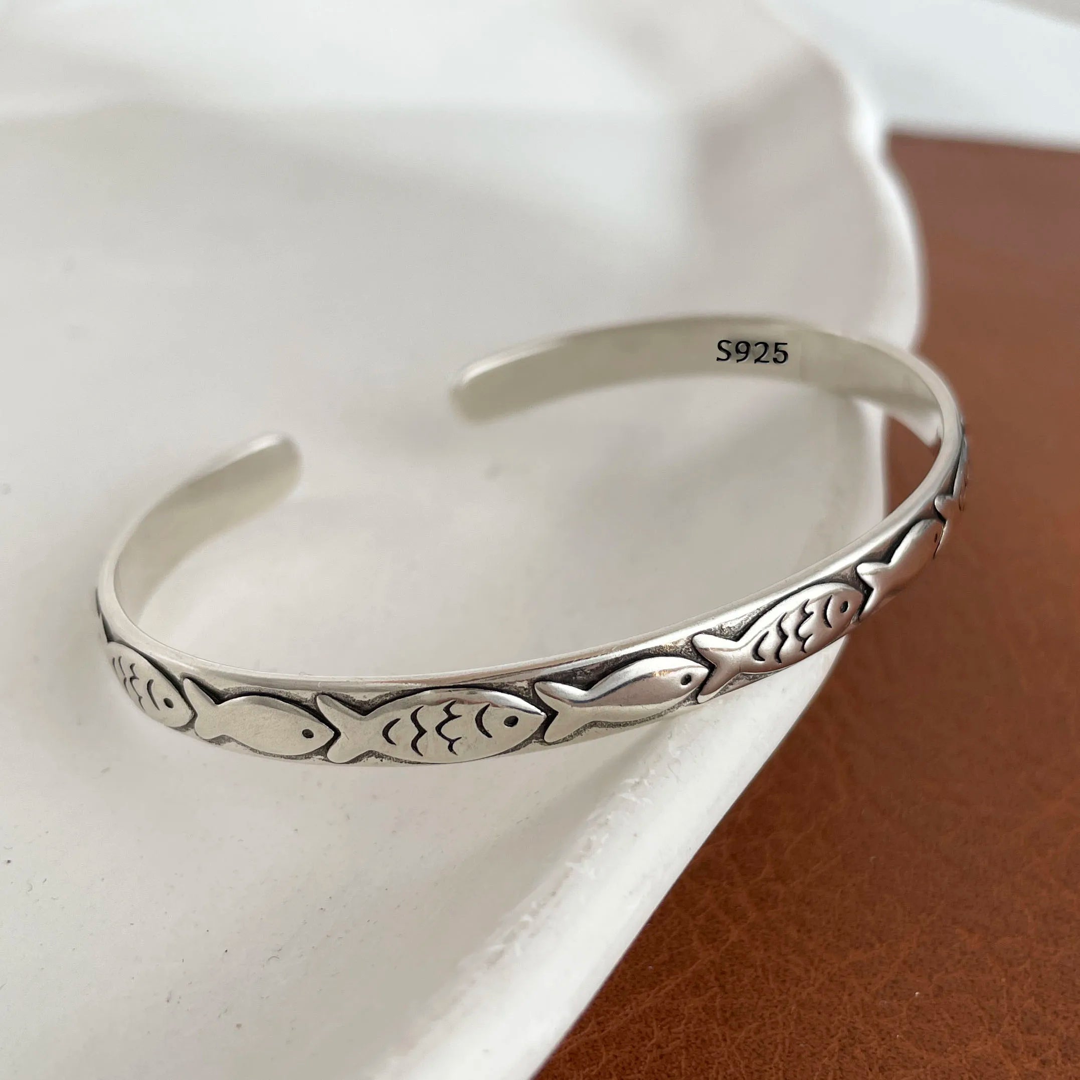 100% Solid 925 Sterling Silver Metal Bracelet