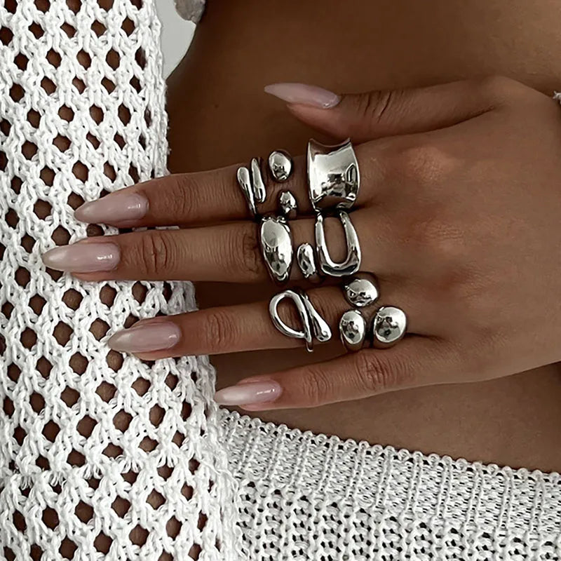Fashion Vintage Metal Rings