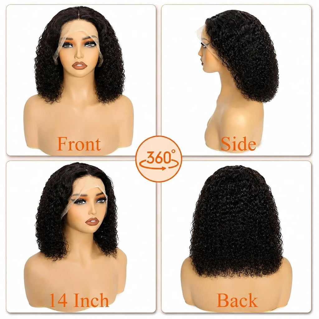 Deep Wave Bob Wig Human Hair