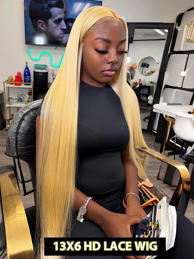 30Inch Blonde Human Hair Wig