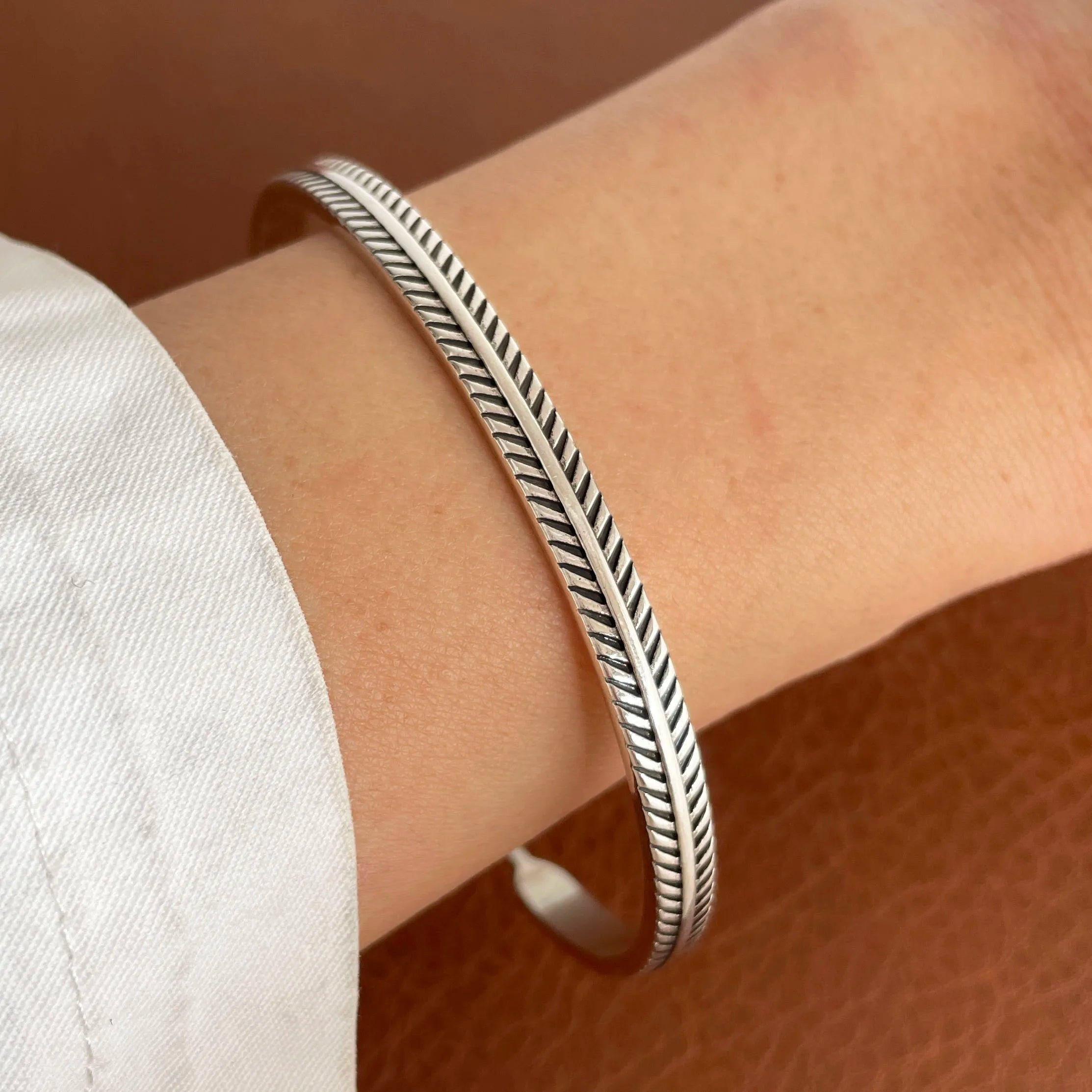 100% Solid 925 Sterling Silver Metal Bracelet