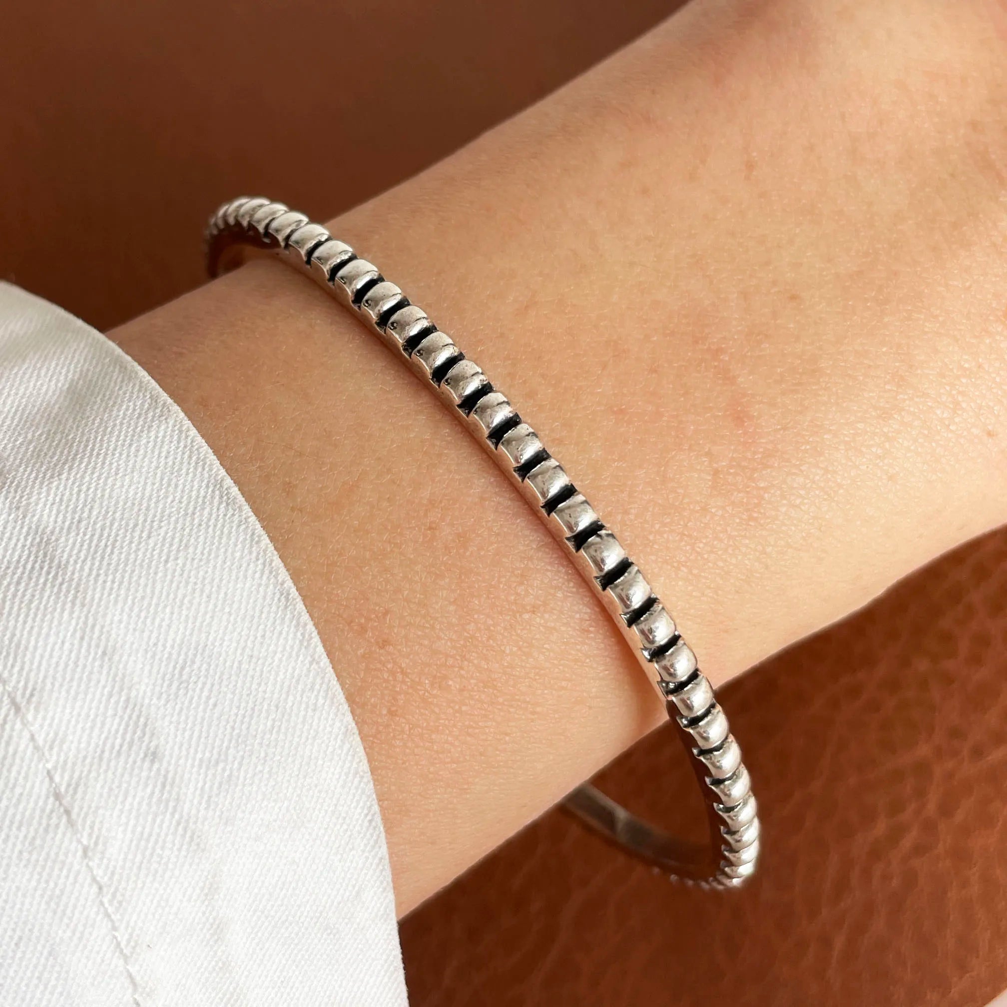 100% Solid 925 Sterling Silver Metal Bracelet