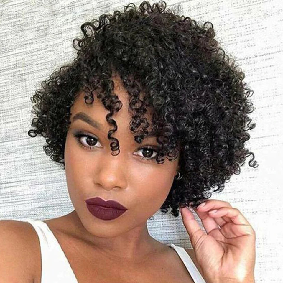 Peruvian Curly Human Hair Wigs