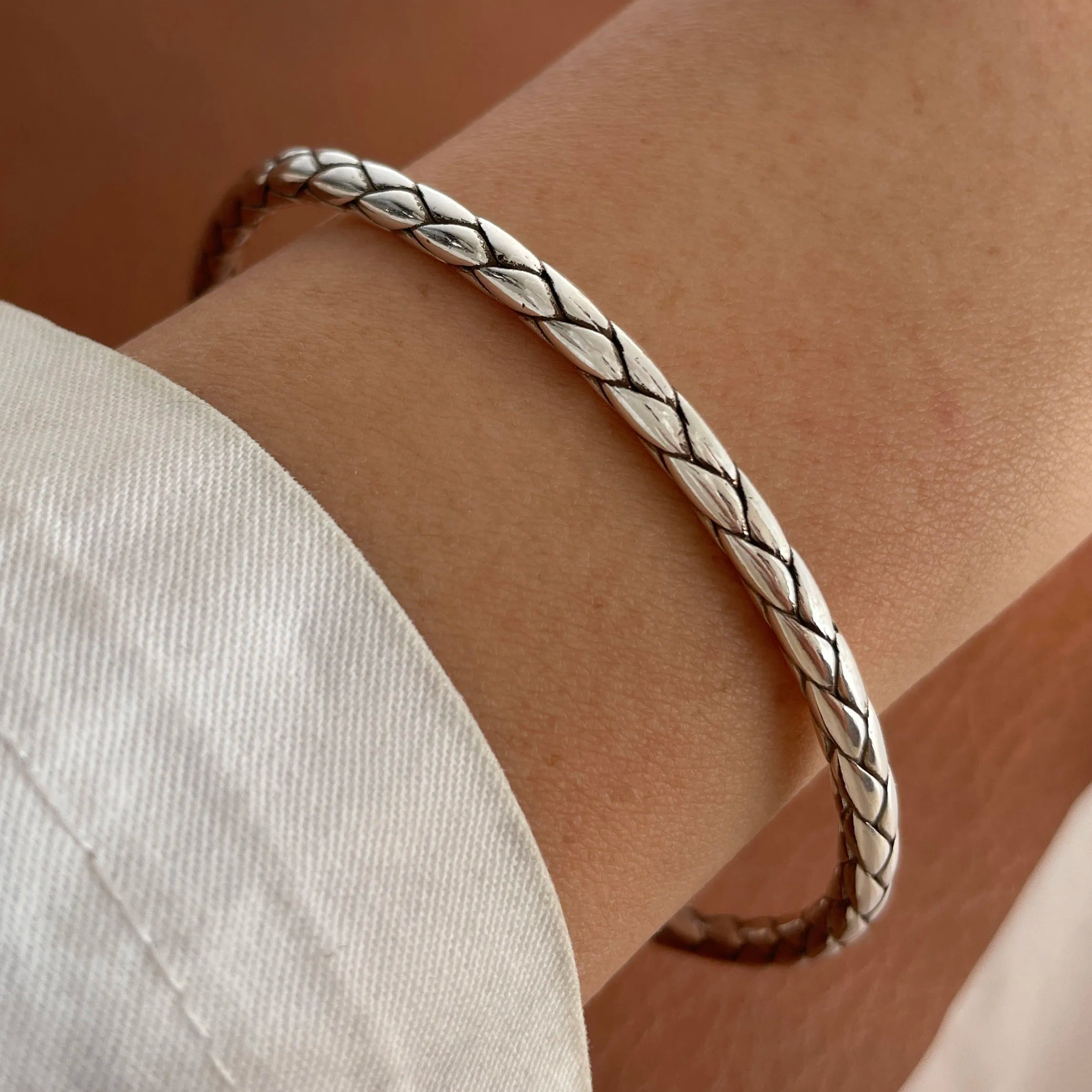 100% Solid 925 Sterling Silver Metal Bracelet