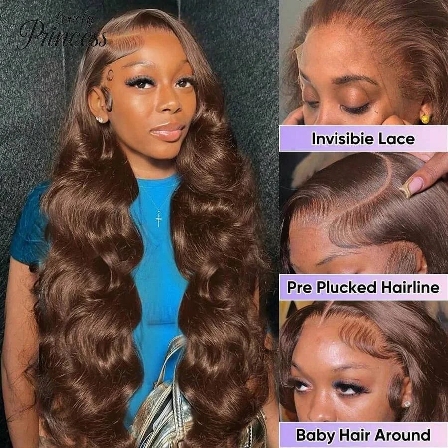 Chocolate Brown Body Wave Lace Front Wig s
