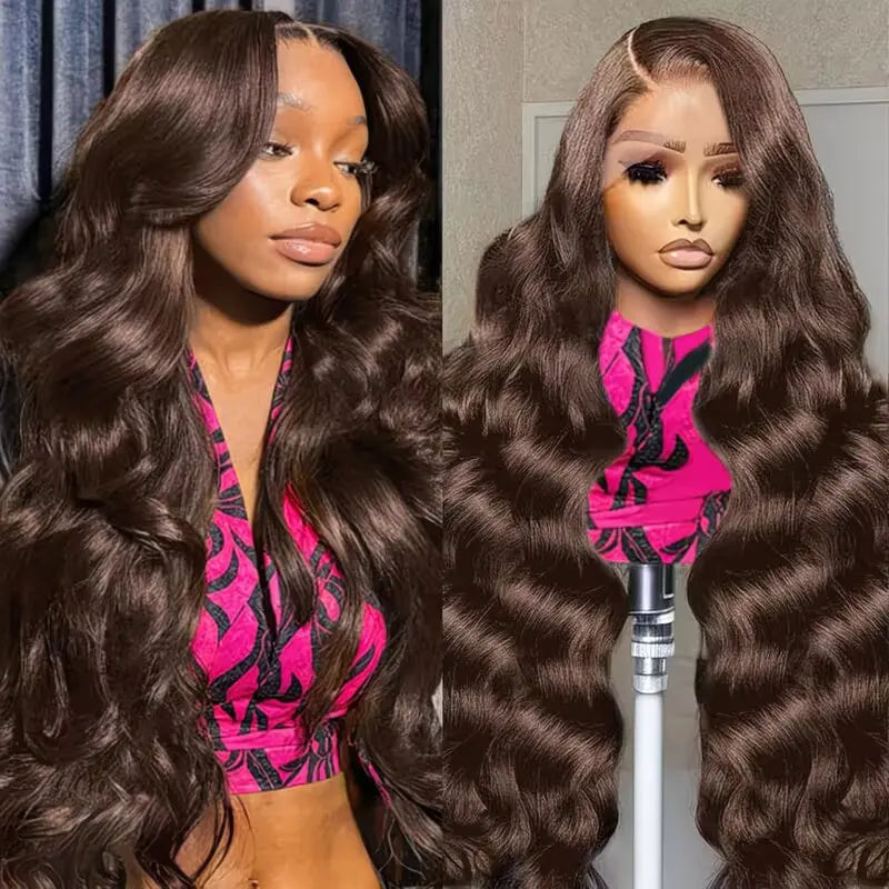 Body Wave Transparent Lace Front Wigs