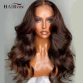 13x6 HD Lace Frontal Wigs Dark Brown