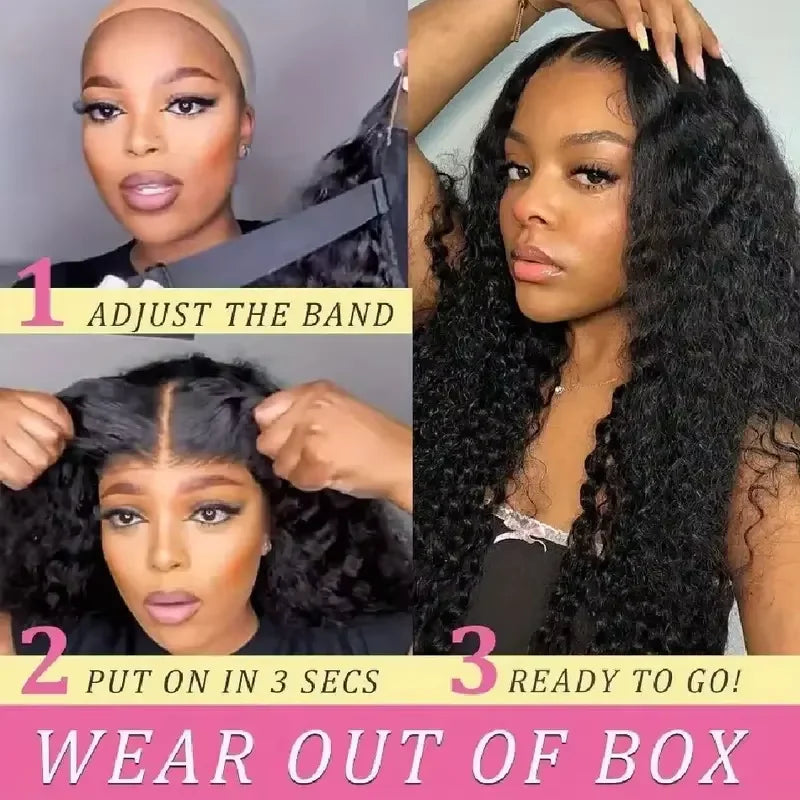 Wear And Go Kinky Curly Wig