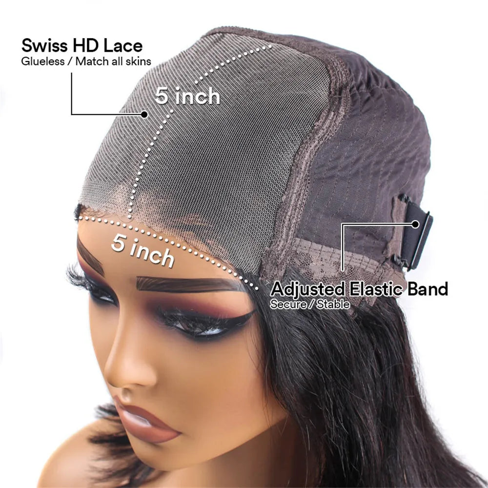 Glueless Wave Brazilian Human Hair Wigs