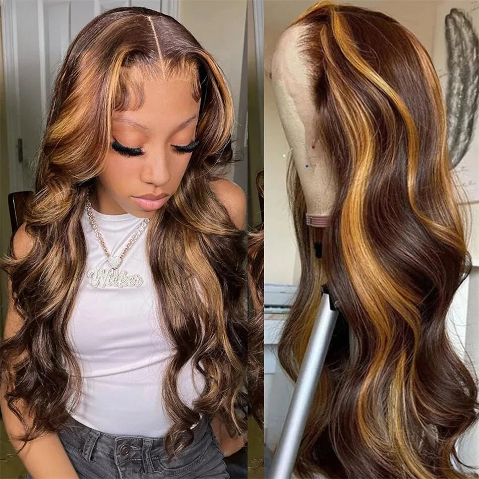 Long Body Wave Lace Frontal Wigs