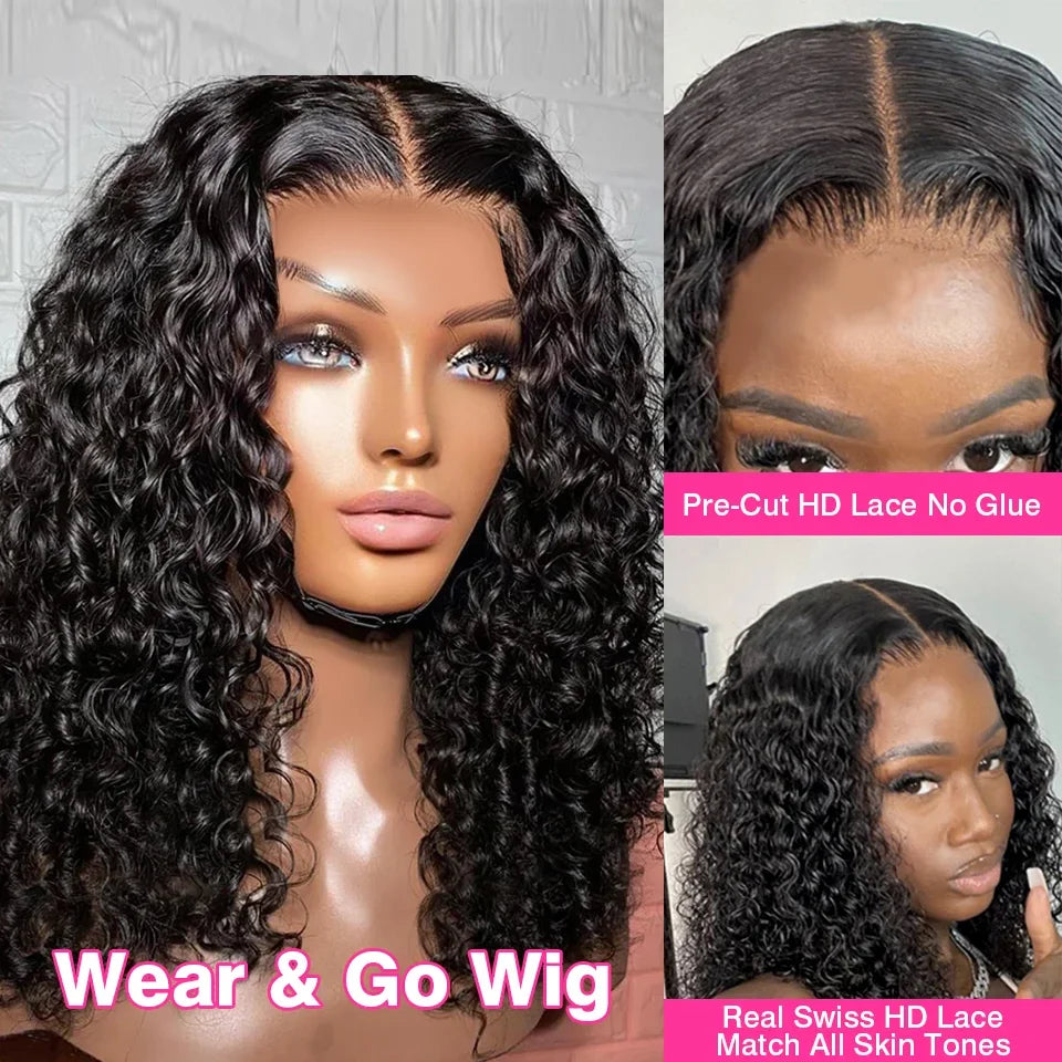 Curly Bob Wig Lace Wigs