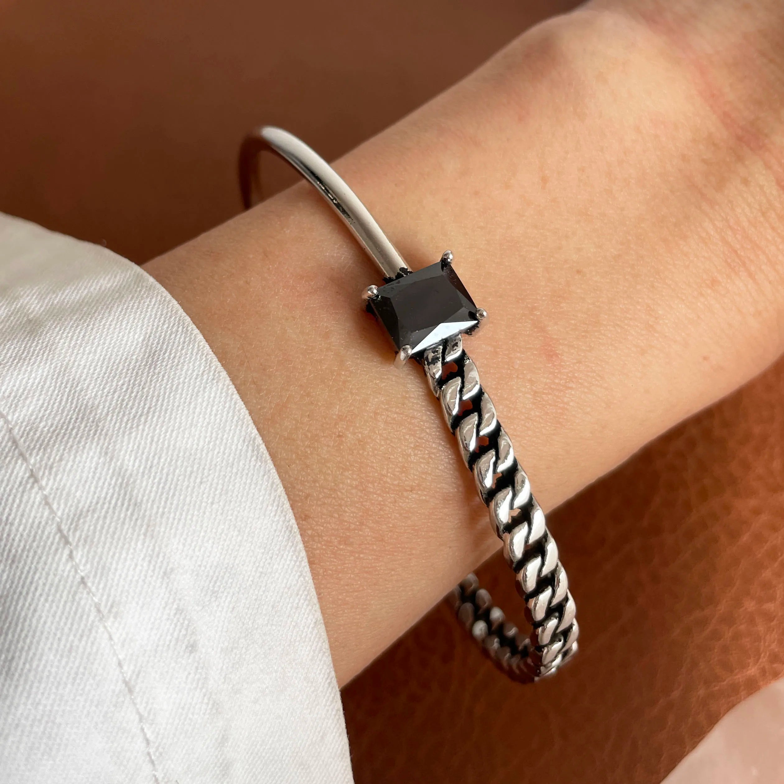 100% Solid 925 Sterling Silver Metal Bracelet