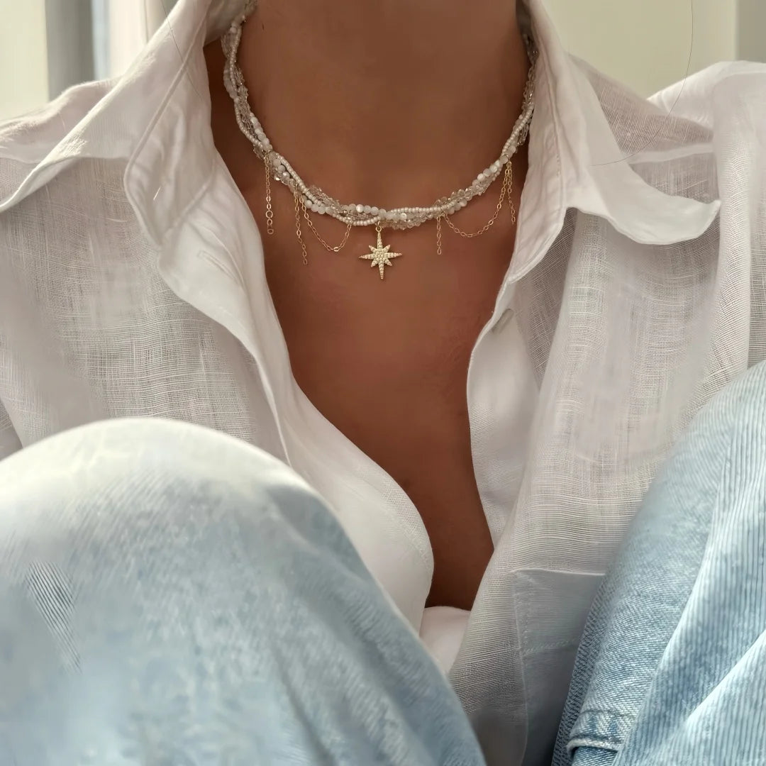 Minimalist Pearl Necklace
