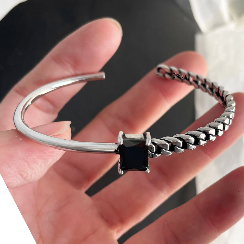 100% Solid 925 Sterling Silver Metal Bracelet