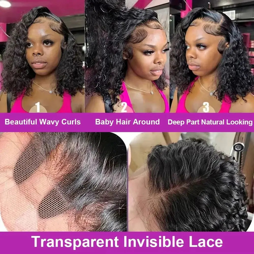 22 Inch Deep Wave Lace Front Wigs