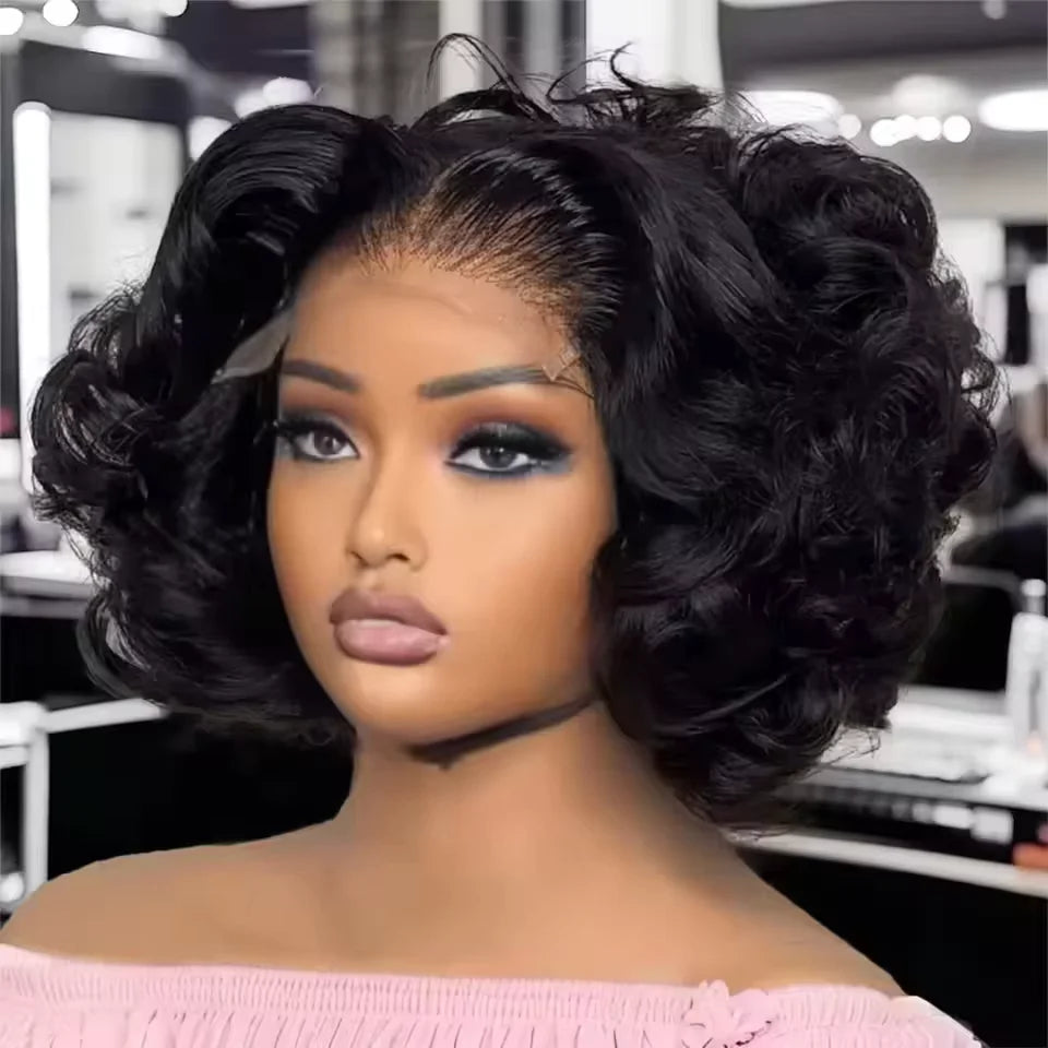 Egg Curly Bob Human Hair Wigs