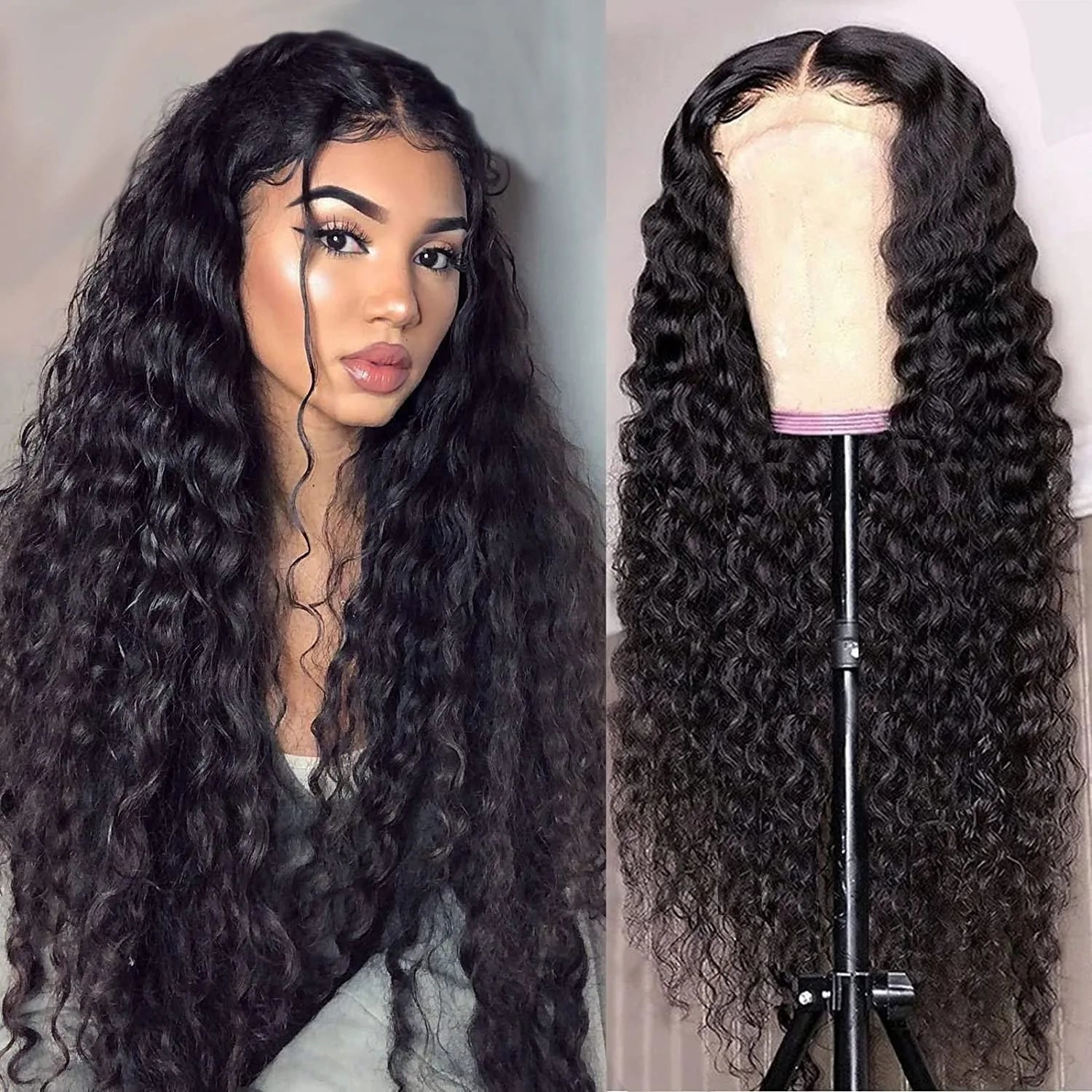 22 Inch Deep Wave Lace Front Wigs
