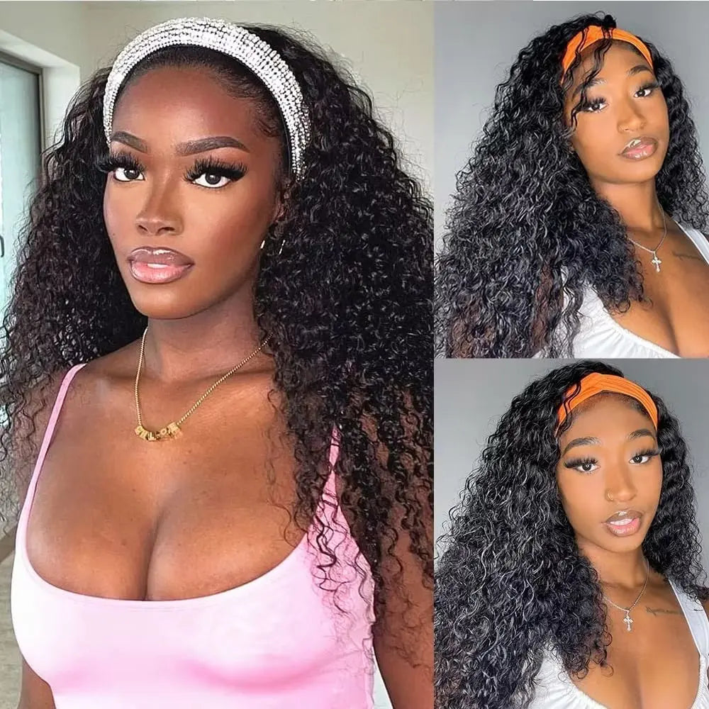 Human Hair Headband Wig