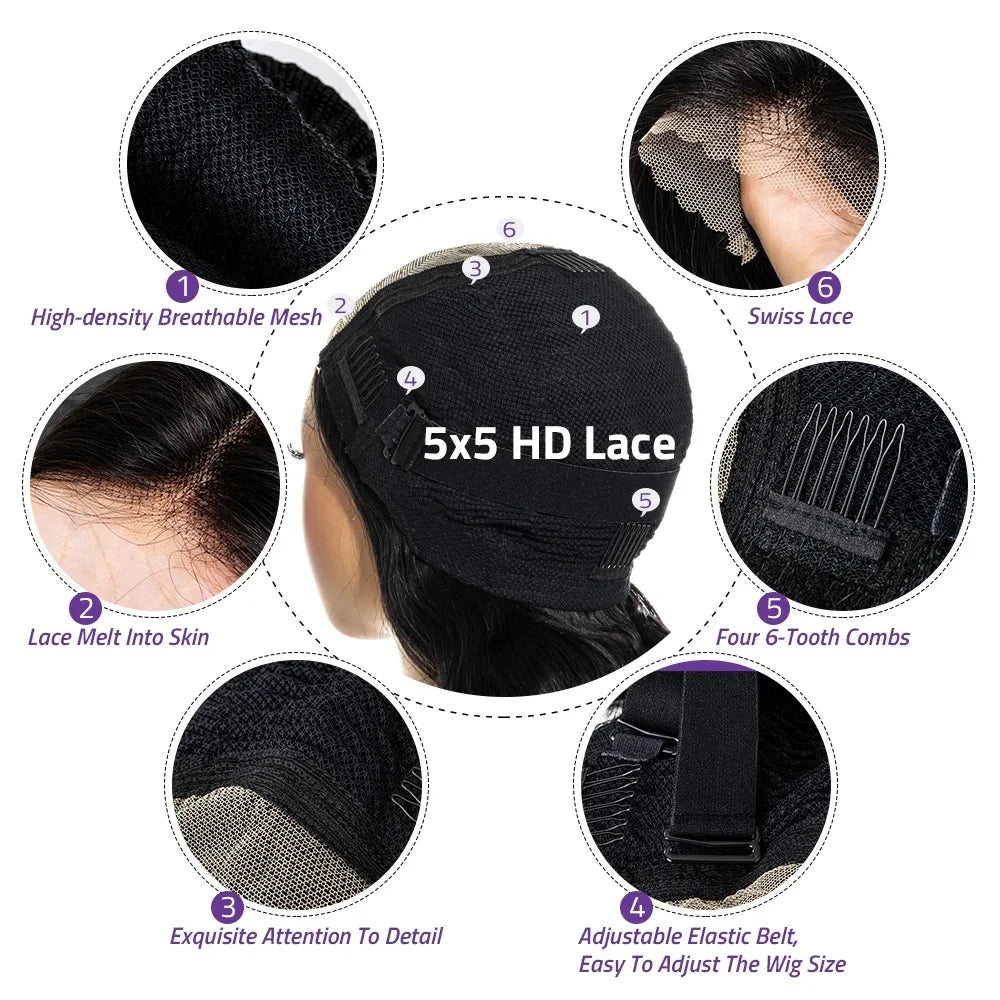Front Human Hair Wig