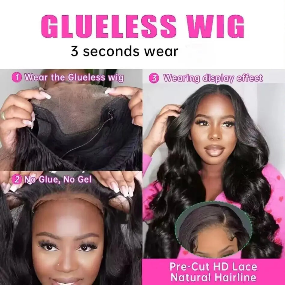 Glueless Wave Brazilian Human Hair Wigs