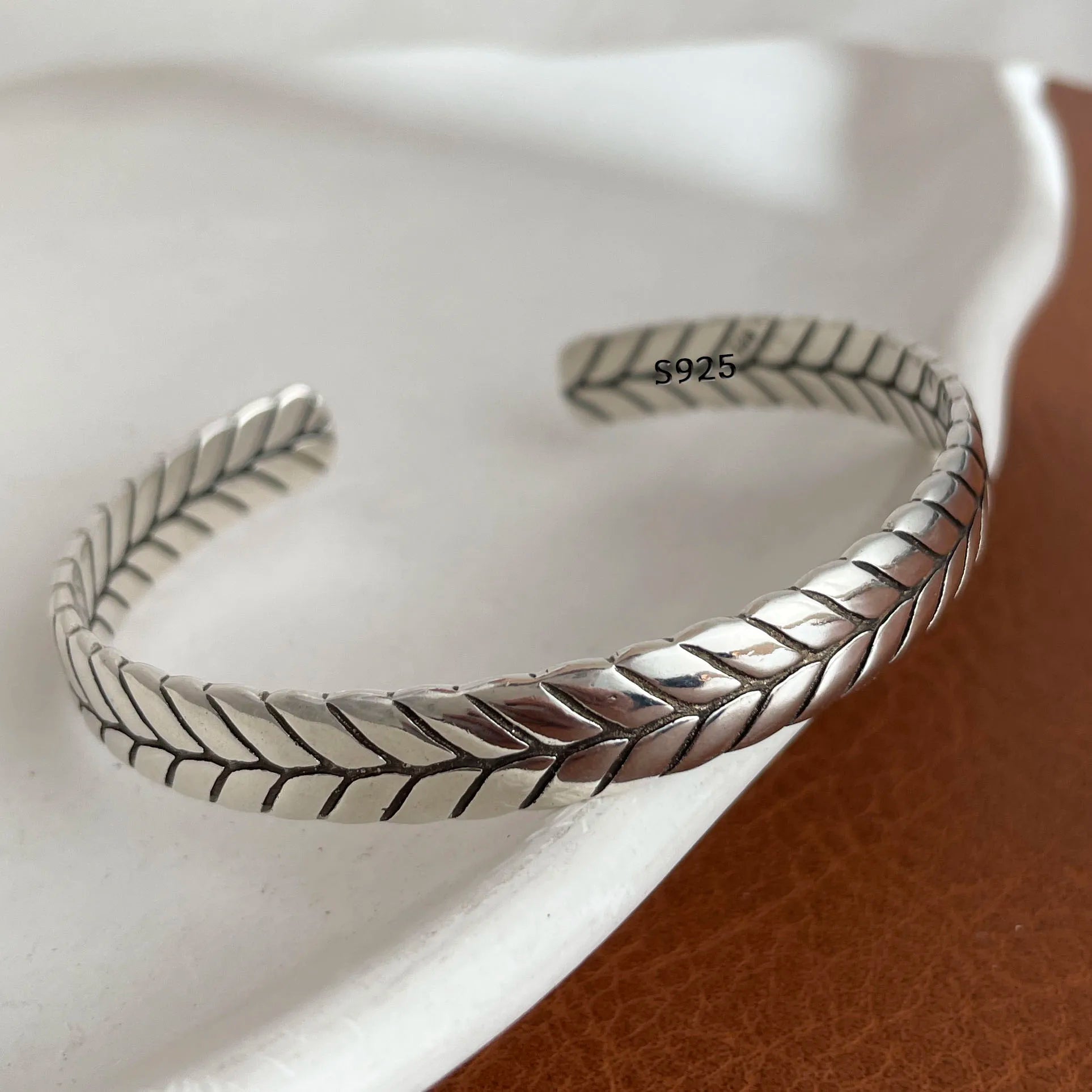 100% Solid 925 Sterling Silver Metal Bracelet