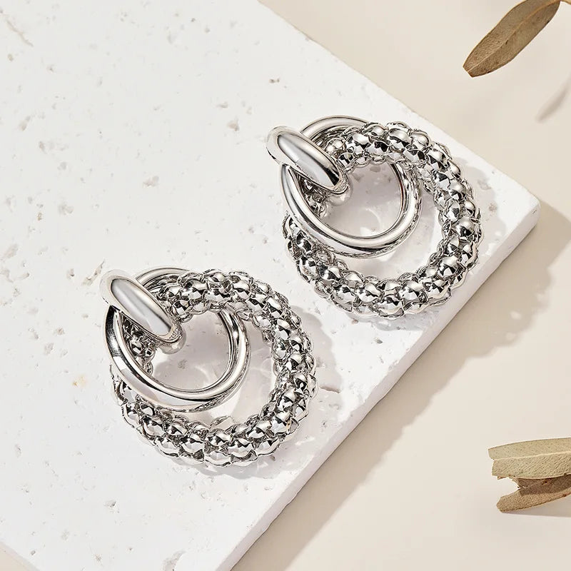 Big Shiny Double EarRing