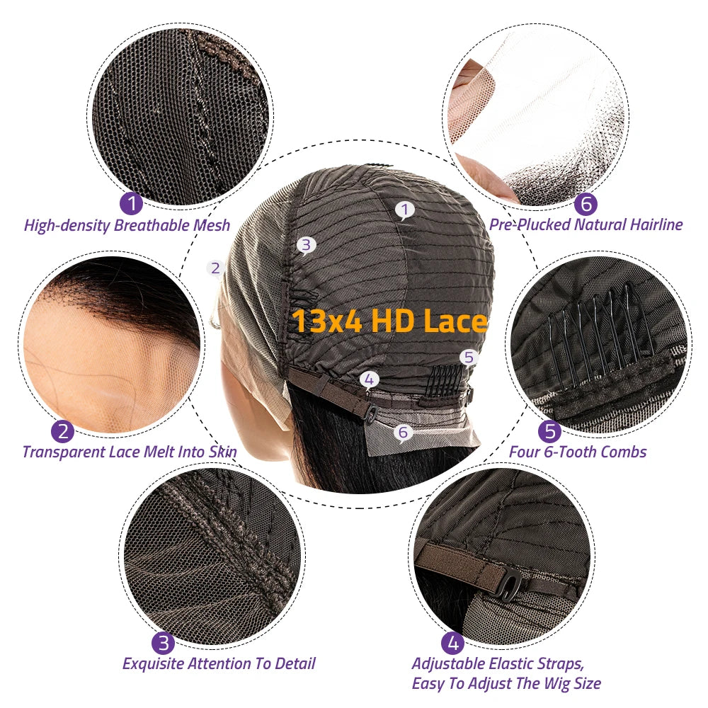 Front Human Hair Wig