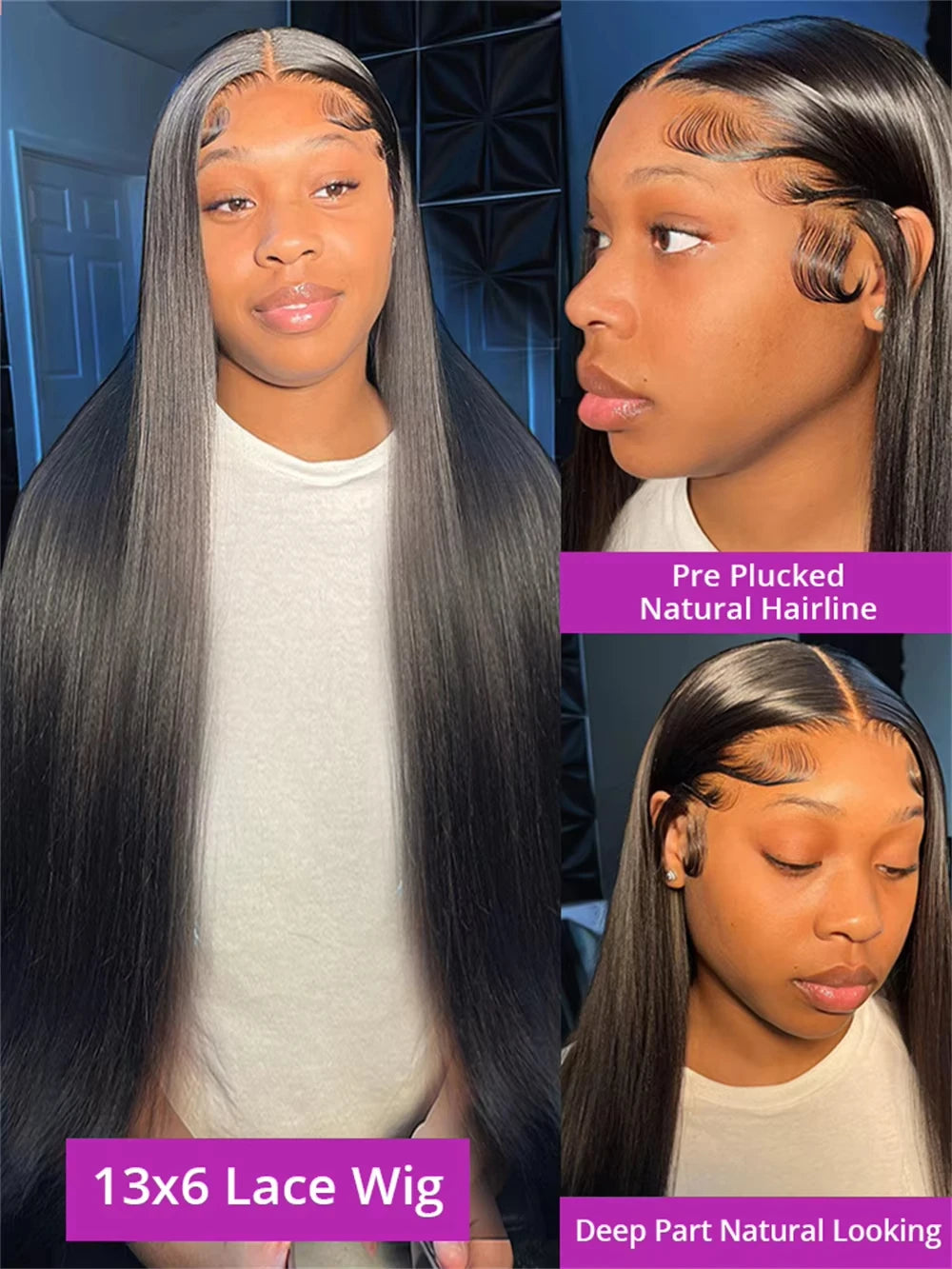 Straight Human Hair Wigs