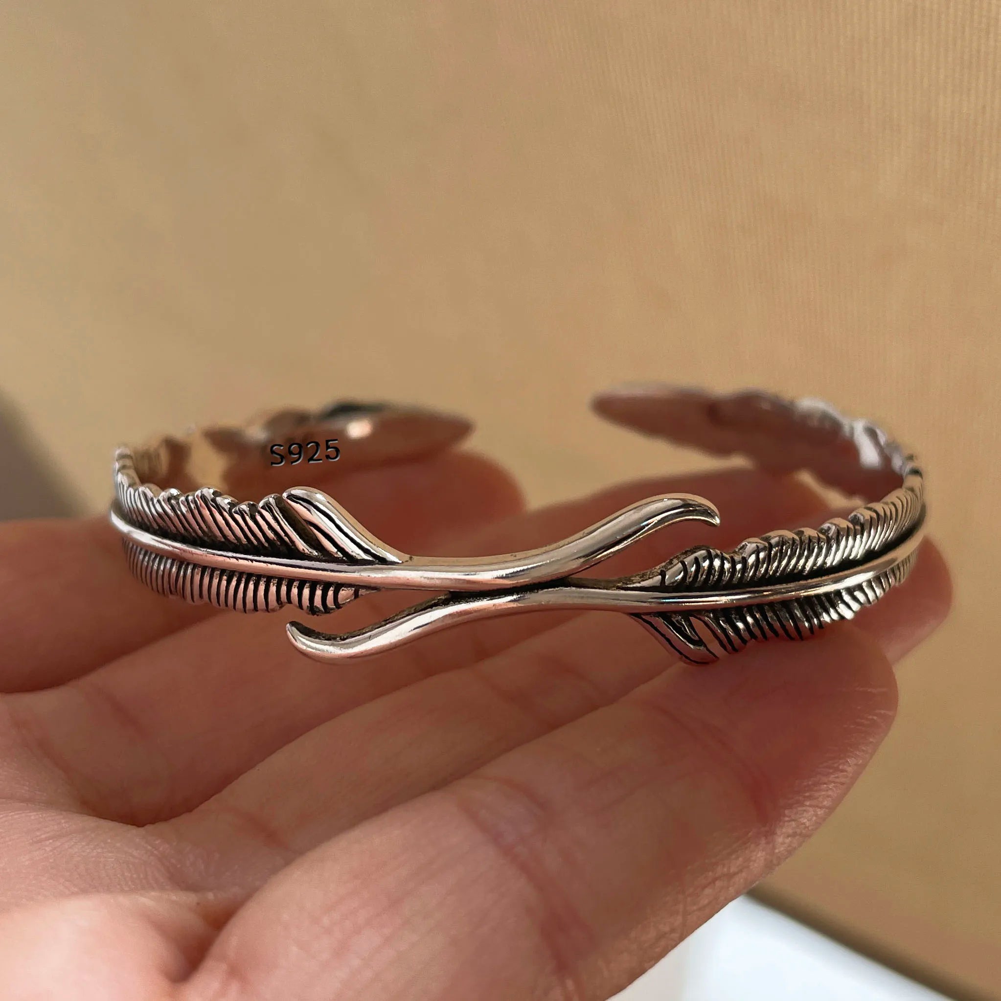 100% Solid 925 Sterling Silver Metal Bracelet