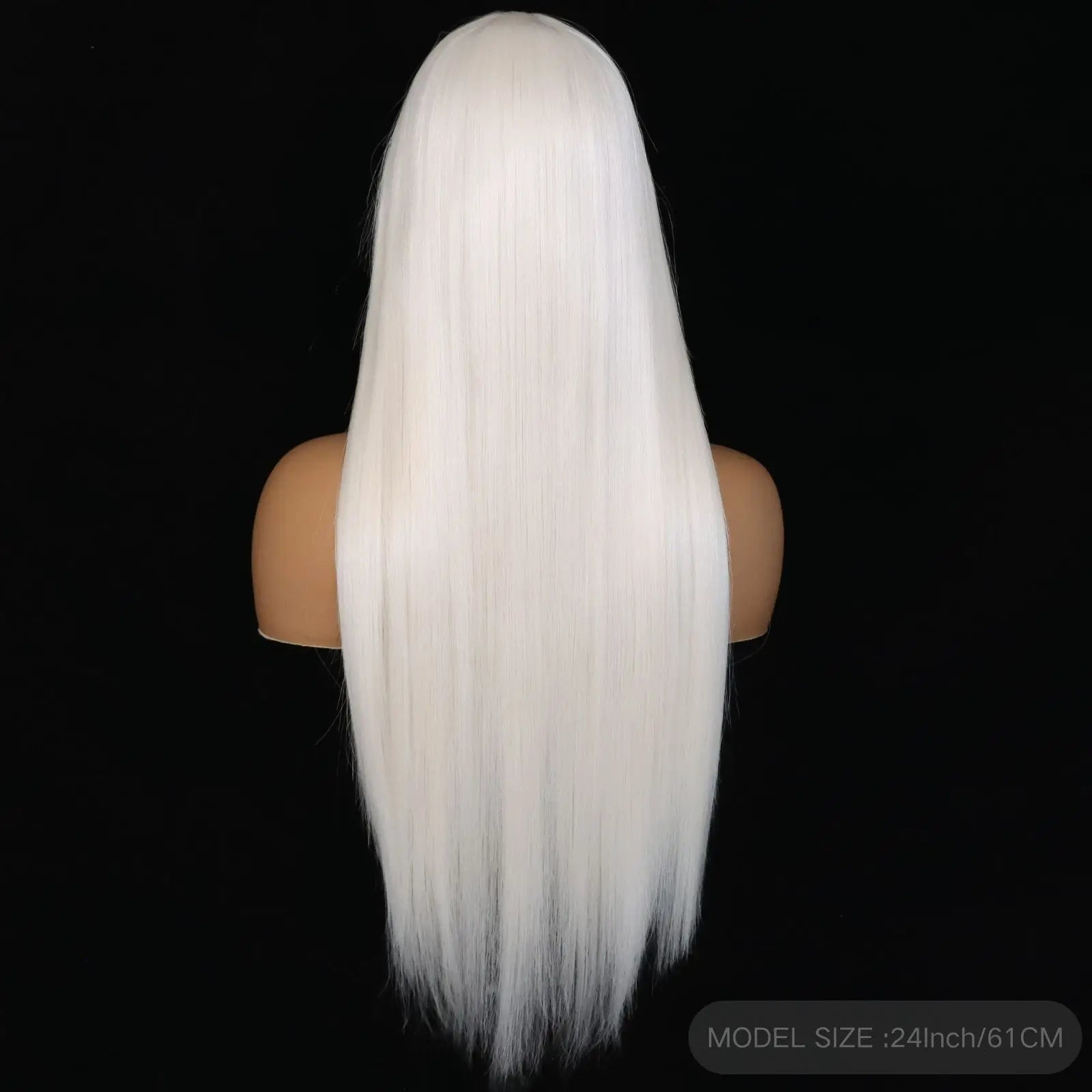 White Synthetic Lace Front Wig