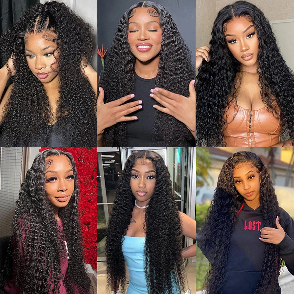 30 40 Inch Deep Wave Lace Front Wig