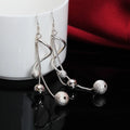 Beads long earrings
