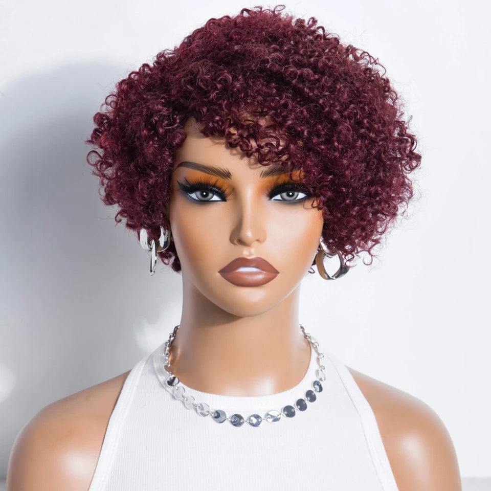Peruvian Curly Human Hair Wigs