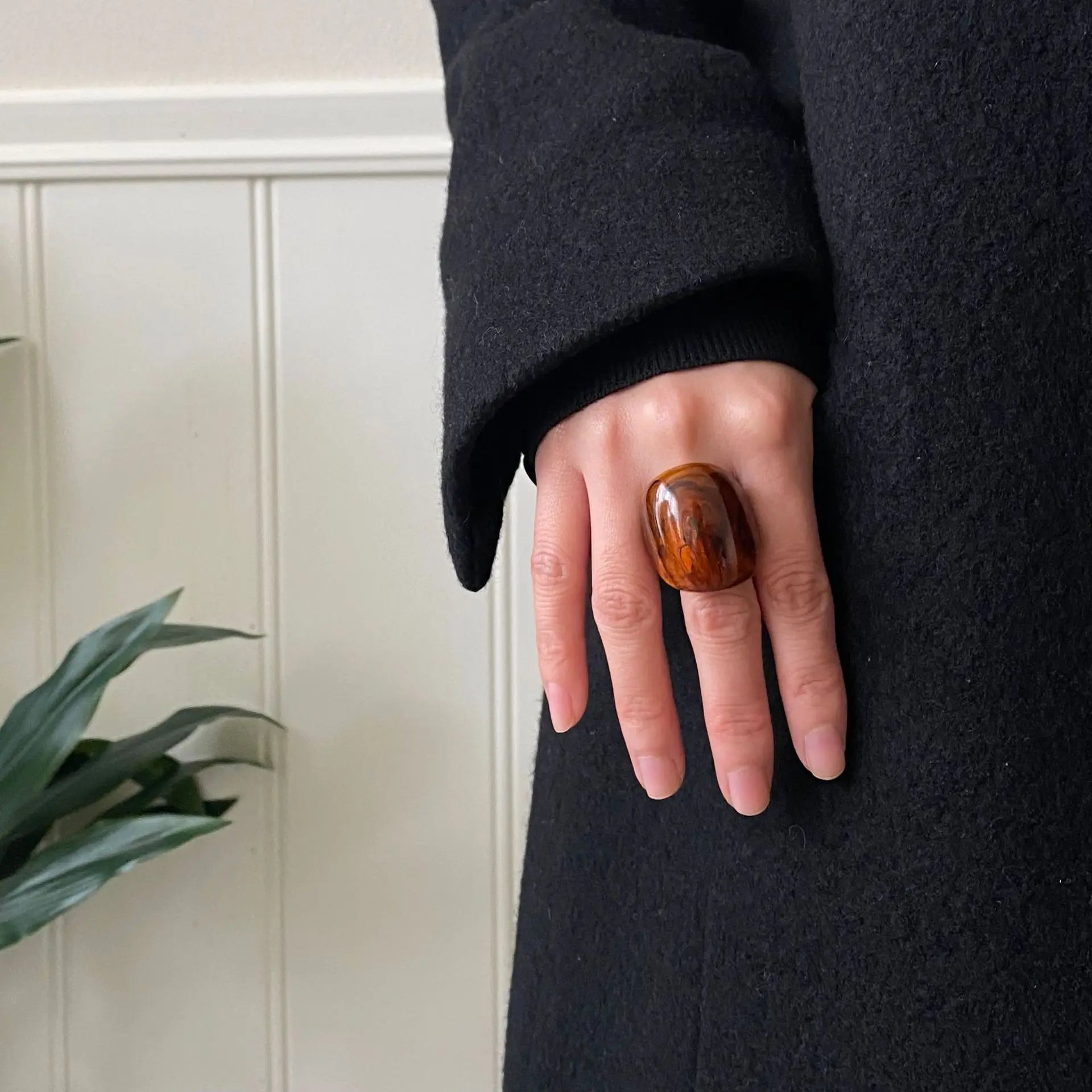 Vintage Trendy Large Finger Ring