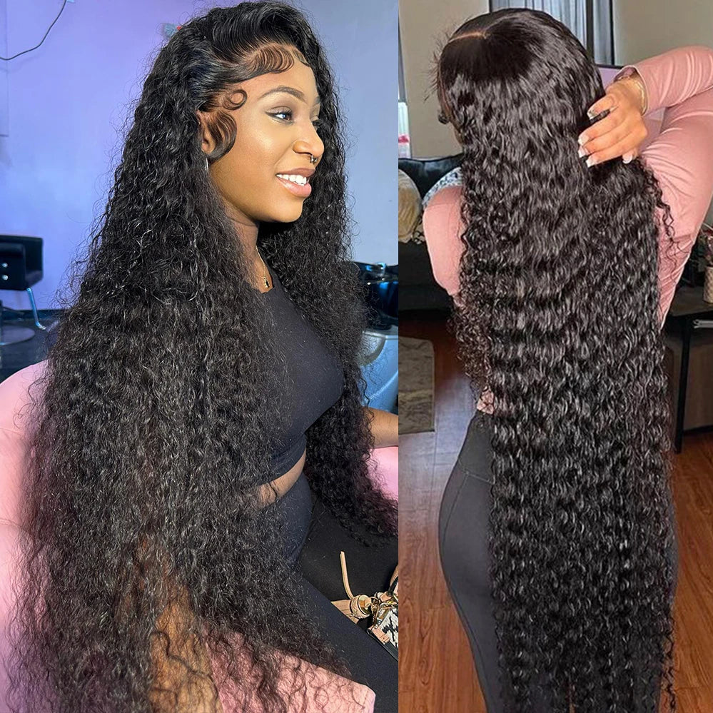 30 40 Inch Deep Wave Lace Front Wig