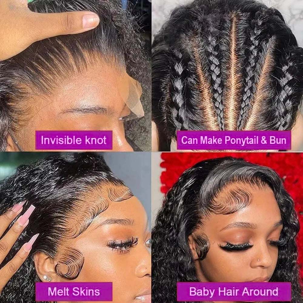 22 Inch Deep Wave Lace Front Wigs