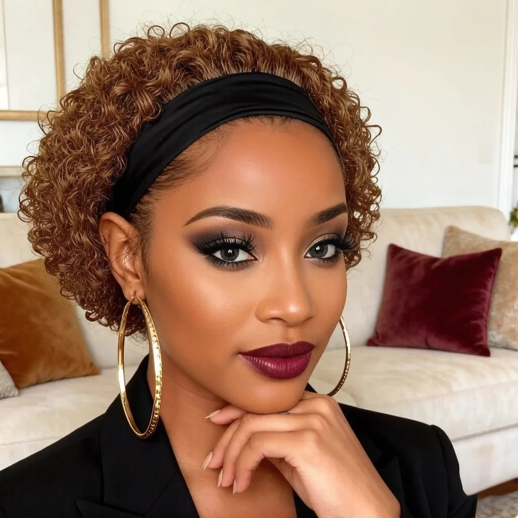 Headband Human Hair Wig