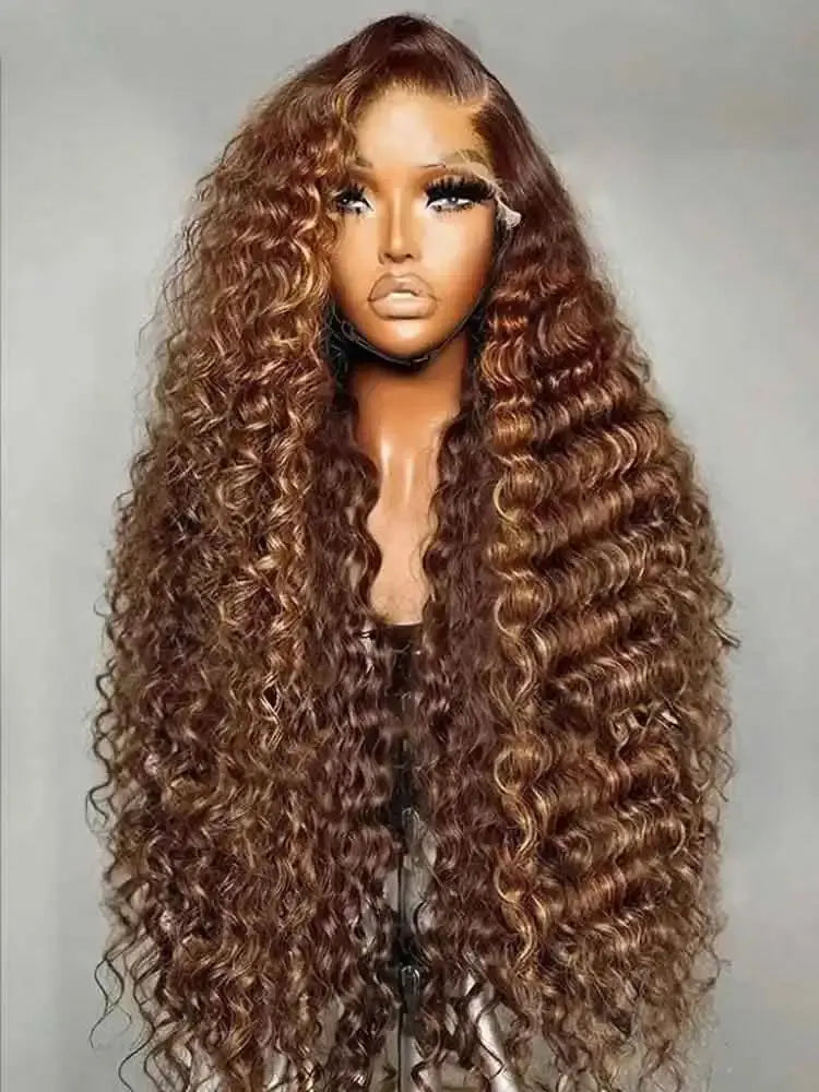 Brown Deep Wave Frontal Wig