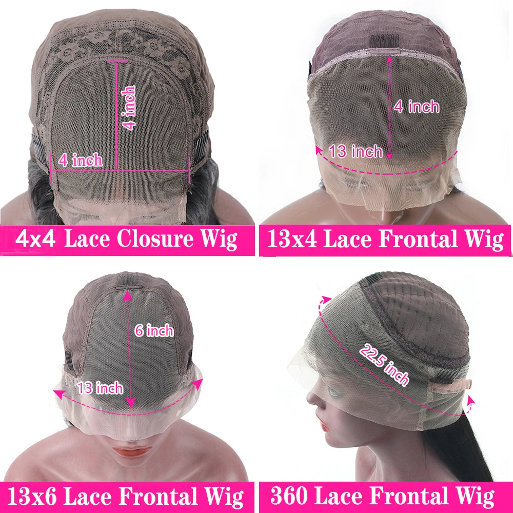 13x6 HD Lace Frontal Wigs Dark Brown