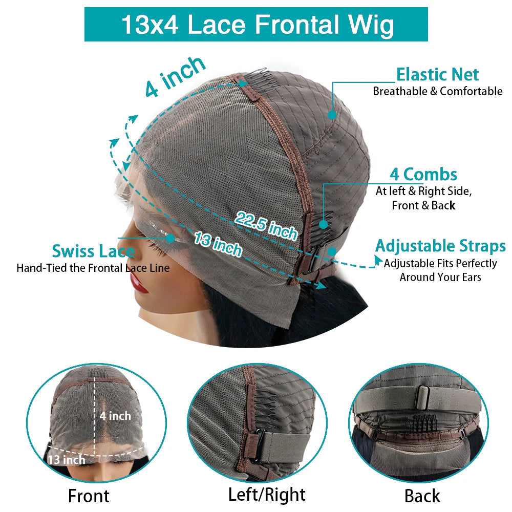 Curly Lace Front Wig Short Bob