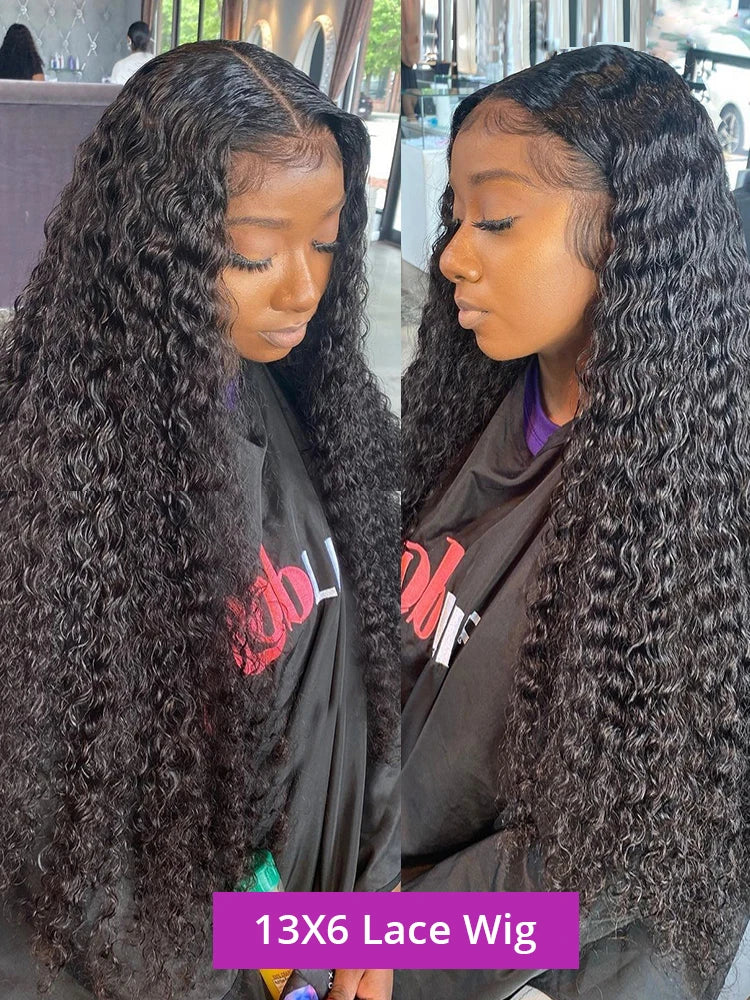 30 40 Inch Deep Wave Lace Front Wig