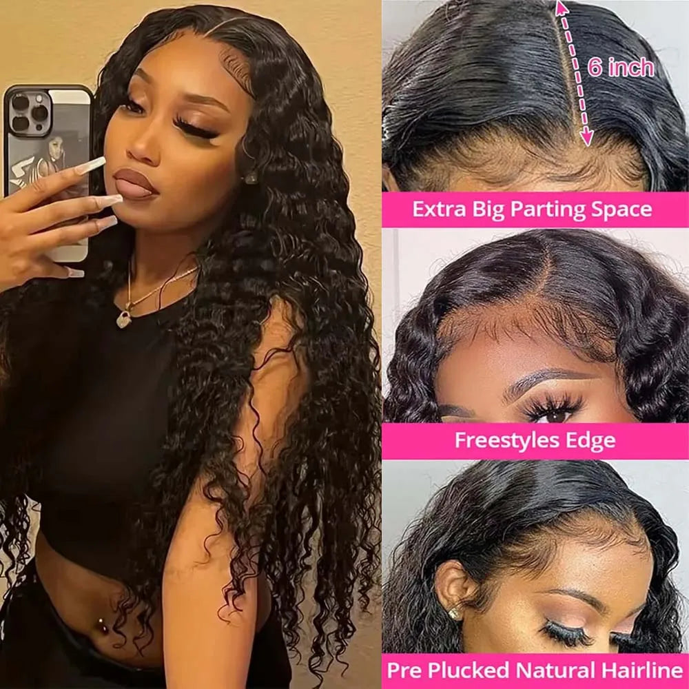 Hair Deep Wave Frontal Wig