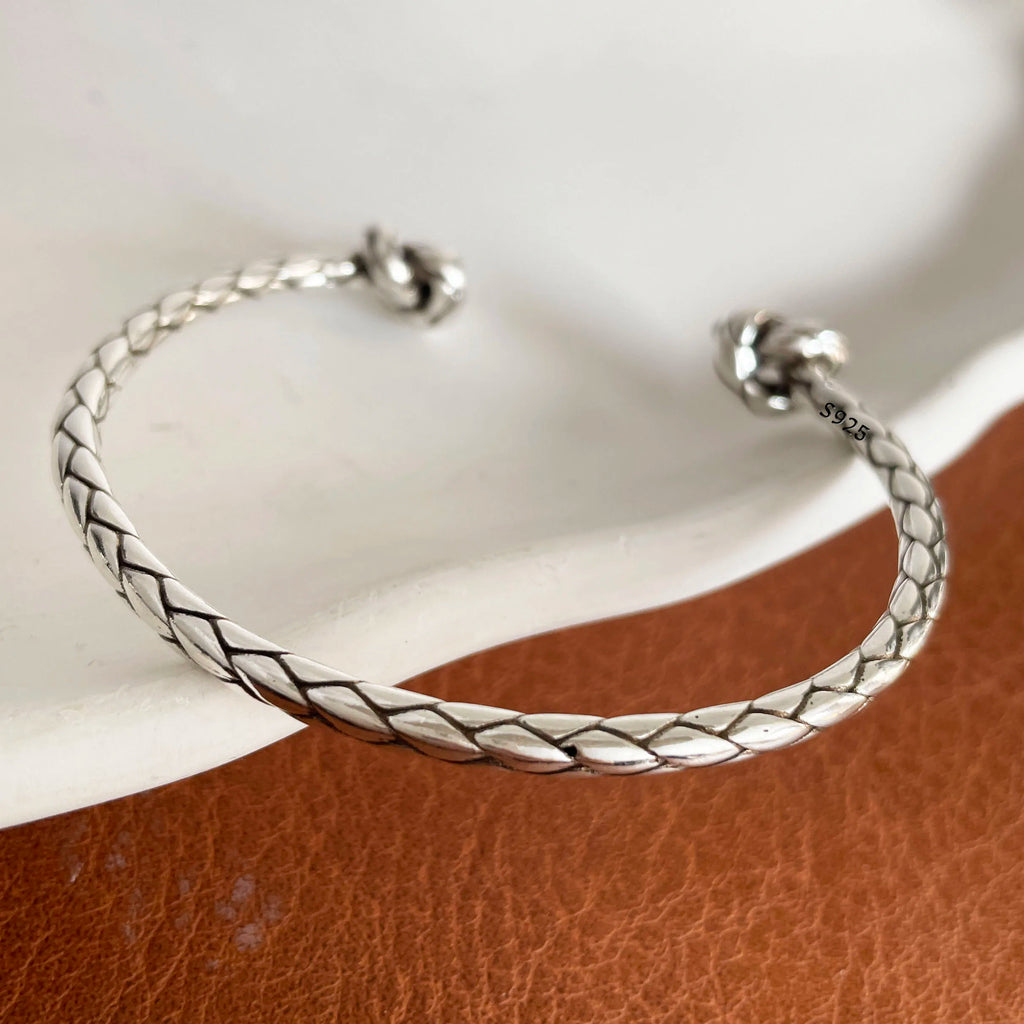 100% Solid 925 Sterling Silver Metal Bracelet