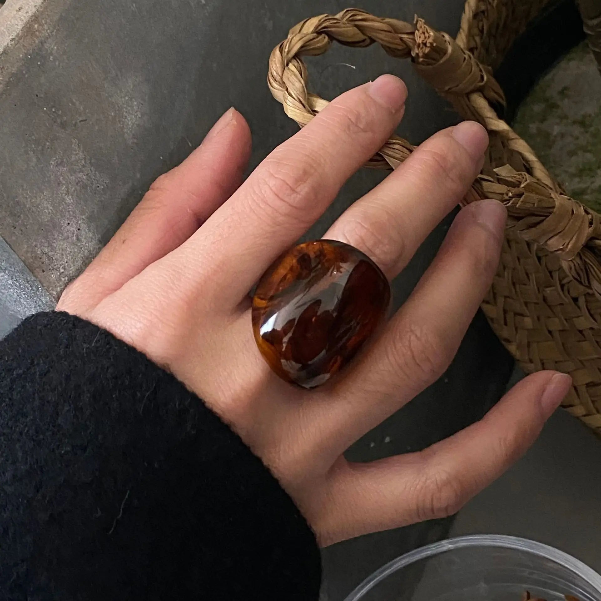 Vintage Trendy Large Finger Ring