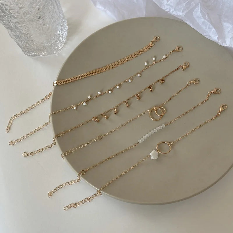 Trendy 6-Piece Stackable Bracelet