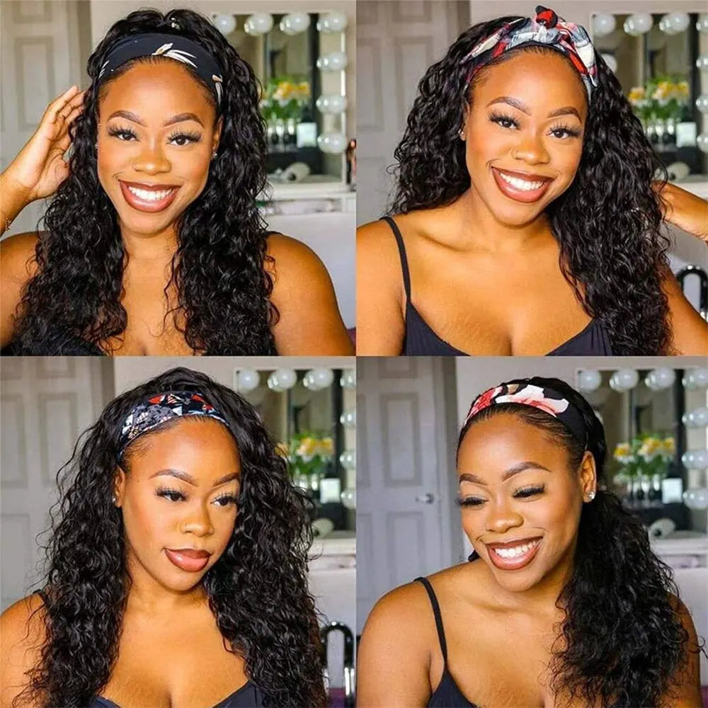 Human Hair Headband Wig
