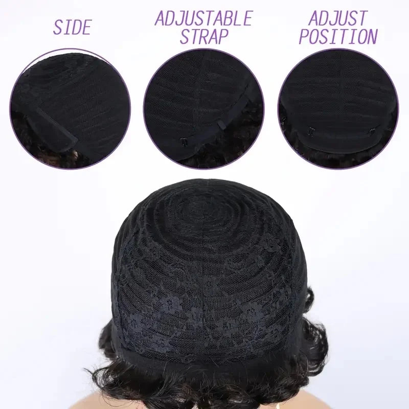 Human Hair Wig Natural Afro Kinky Curly